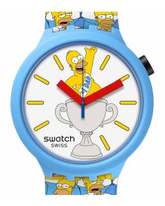 Swatch Big Bold Biosourced BEST DAD EVER The Simpsons Fathers Day  SB05Z100