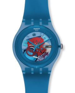 Swatch New Gent BLUE GREY LACQUERED SUON102